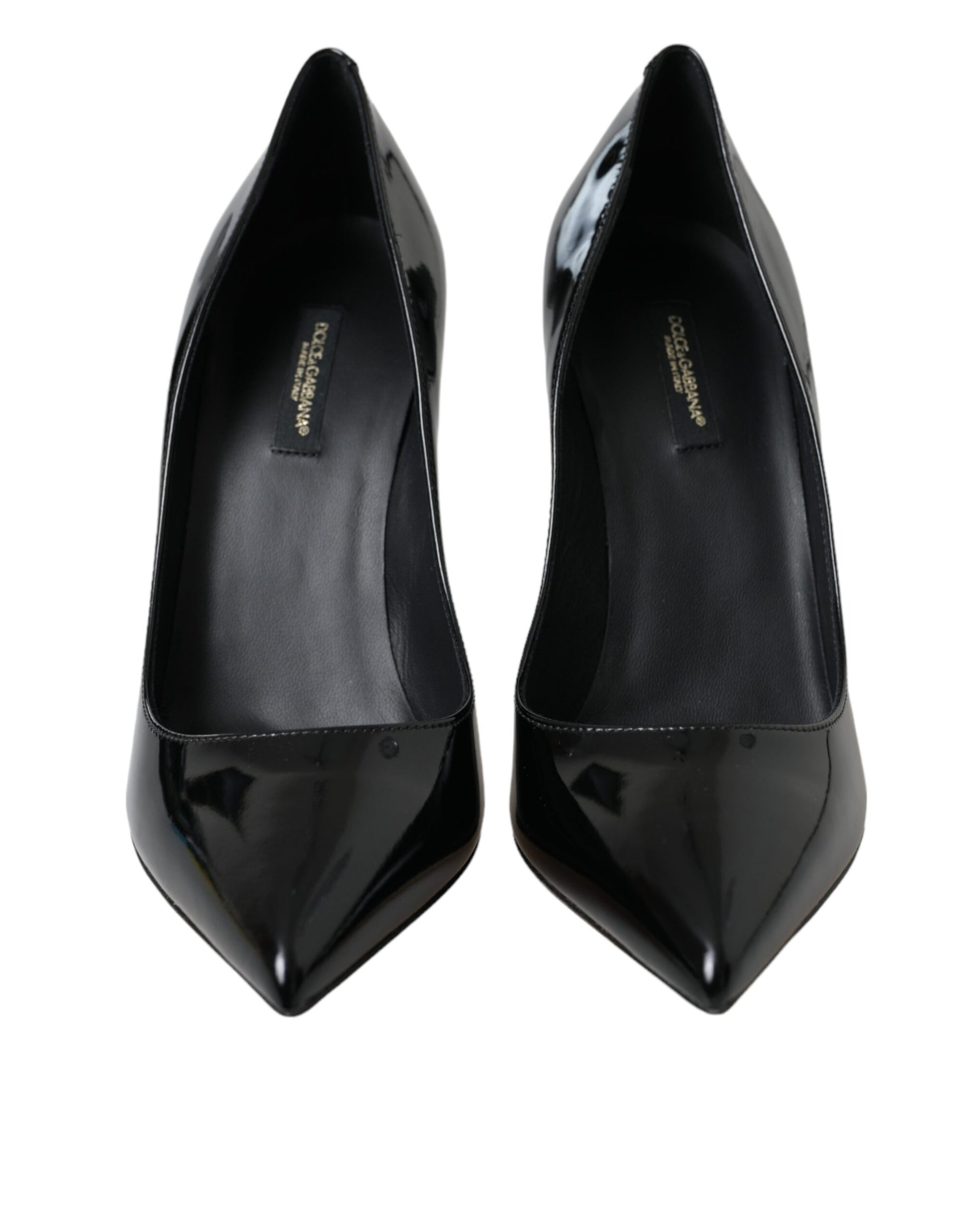 Black Patent Leather Bellucci Pumps Heels Shoes