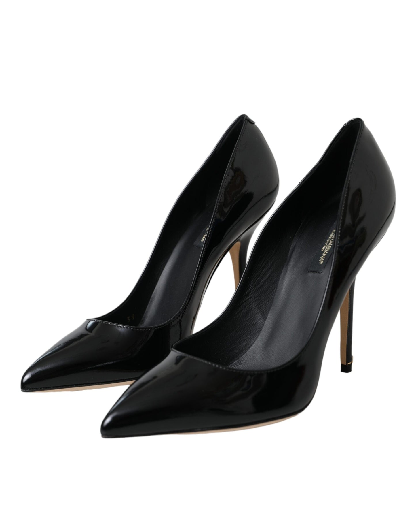 Black Patent Leather Bellucci Pumps Heels Shoes