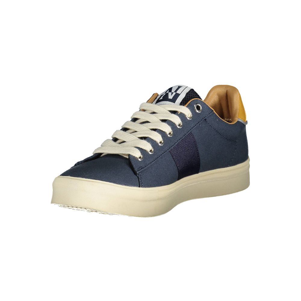 Blue Polyester Men Sneaker