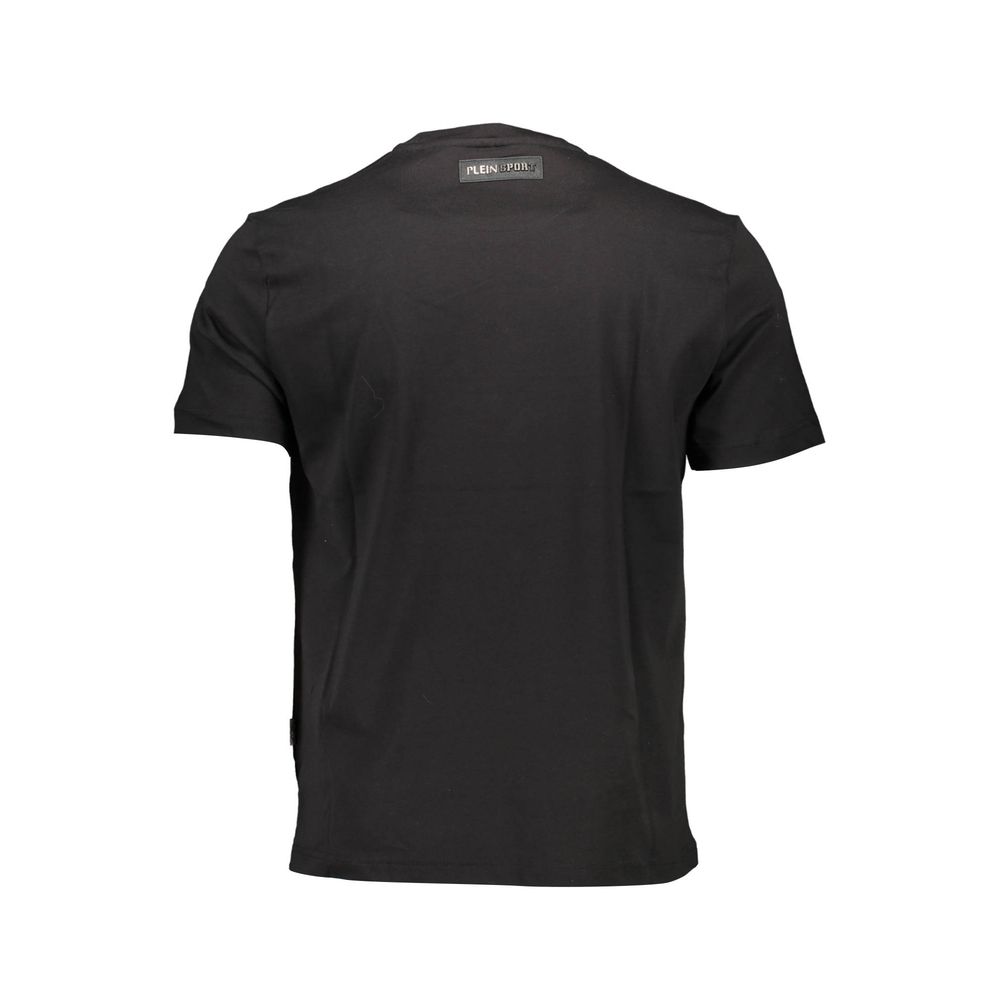 Black Cotton Men T-Shirt