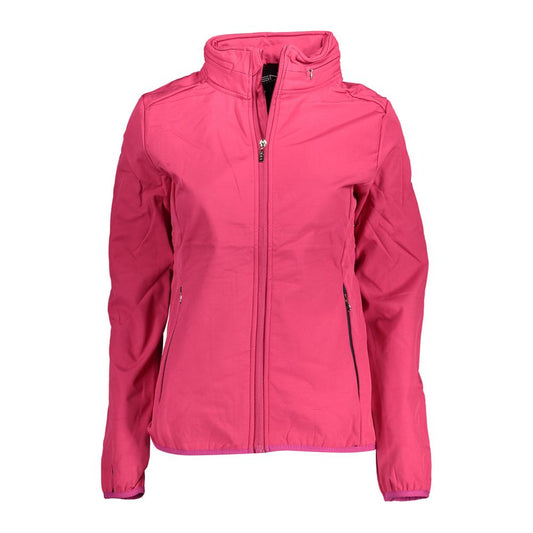 Pink Polyester Women Jacket