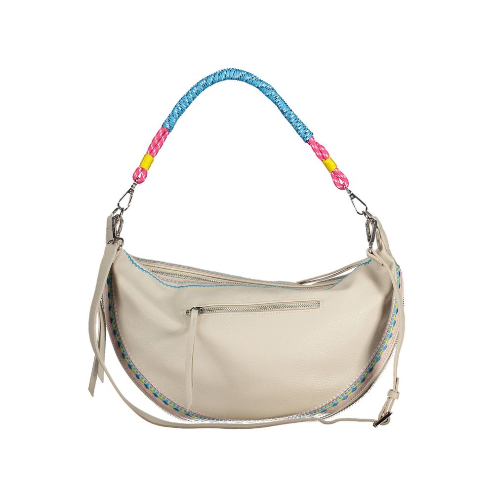 White Polyethylene Women Handbag