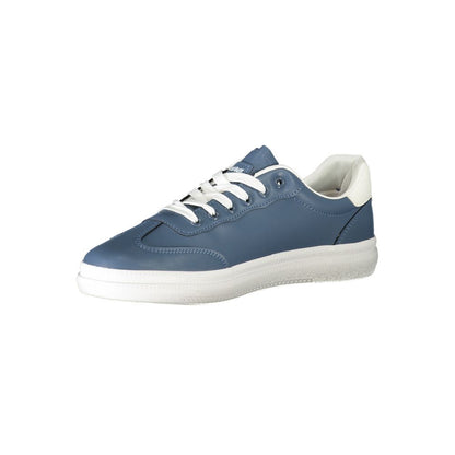 Blue Polyester Sneaker