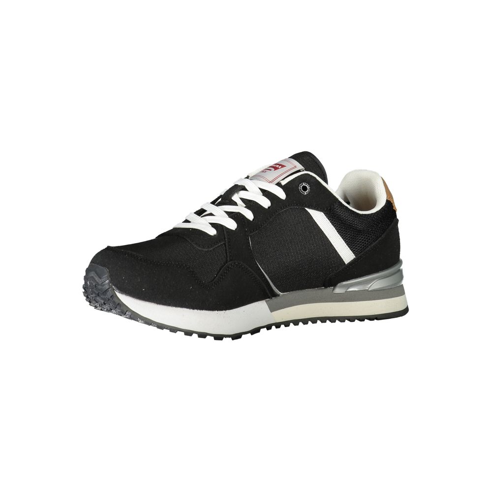 Black Polyester Sneaker