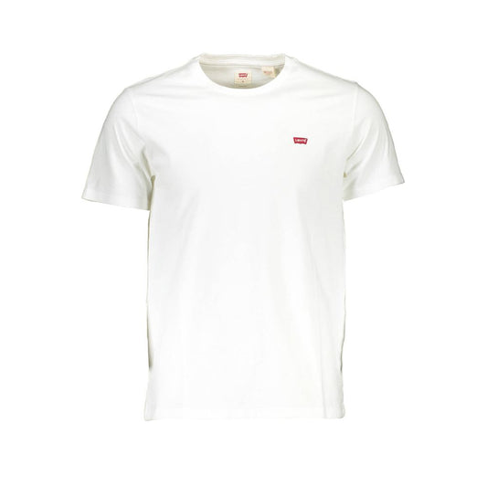 White Cotton Men T-Shirt