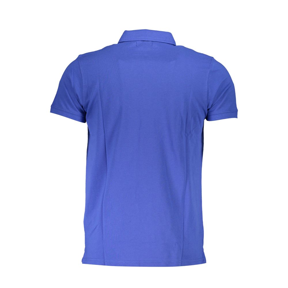 Blue Cotton Polo Shirt