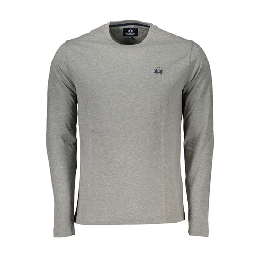 Elegant Long-Sleeved Crew Neck Tee