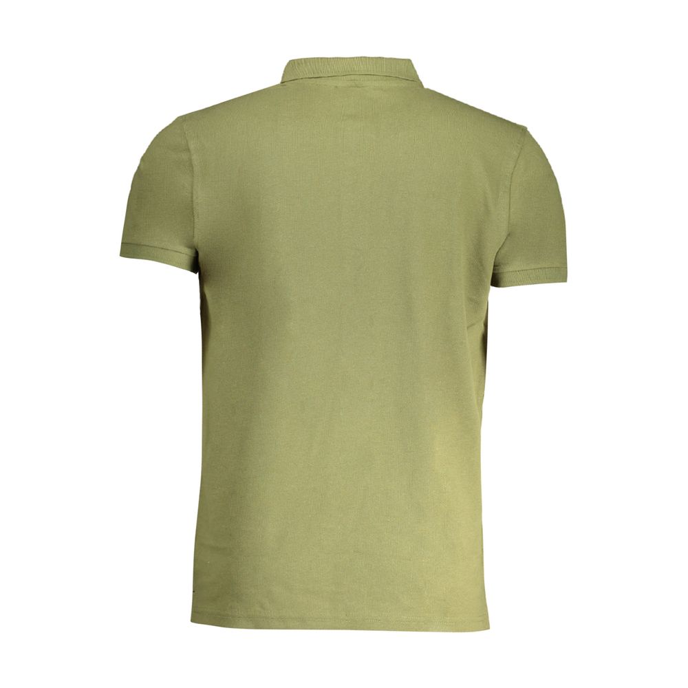 Green Cotton Polo Shirt