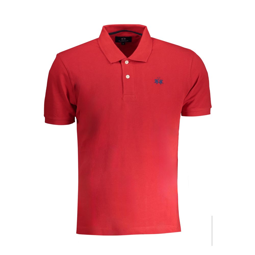 Red Cotton Polo Shirt