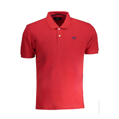 Red Cotton Polo Shirt