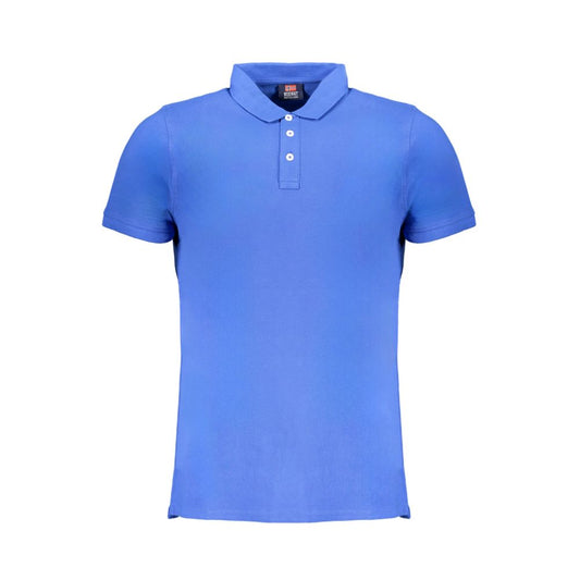 Blue Cotton Polo Shirt