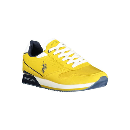 Bold Yellow Laced Sports Sneaker