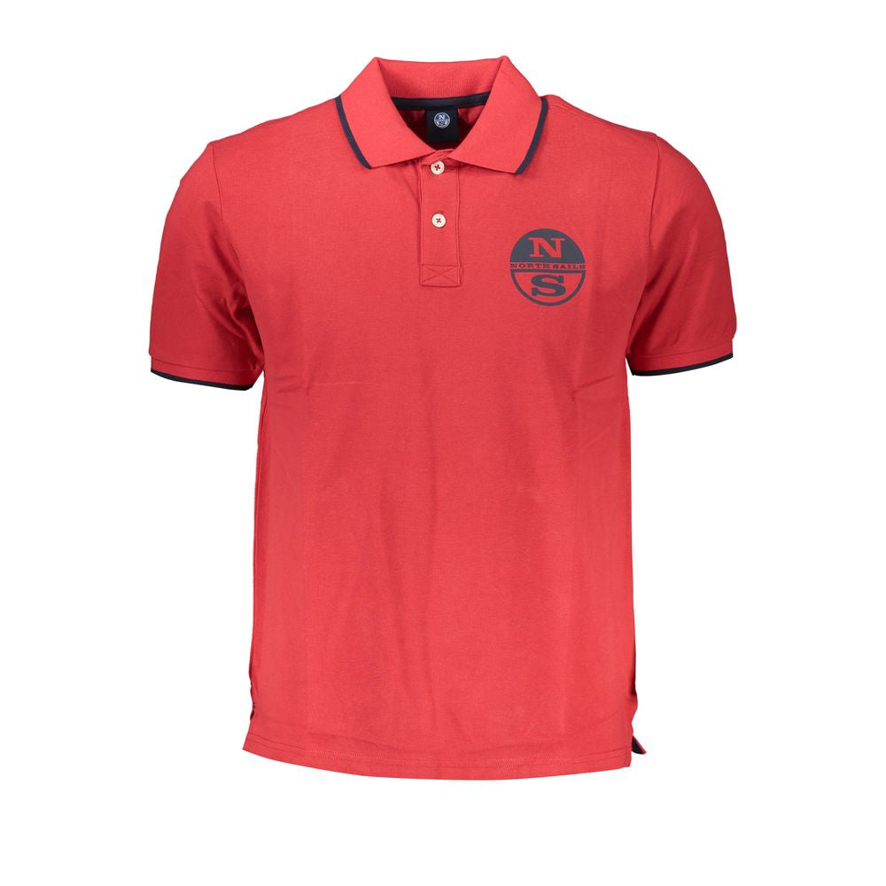 Red Cotton Polo Shirt