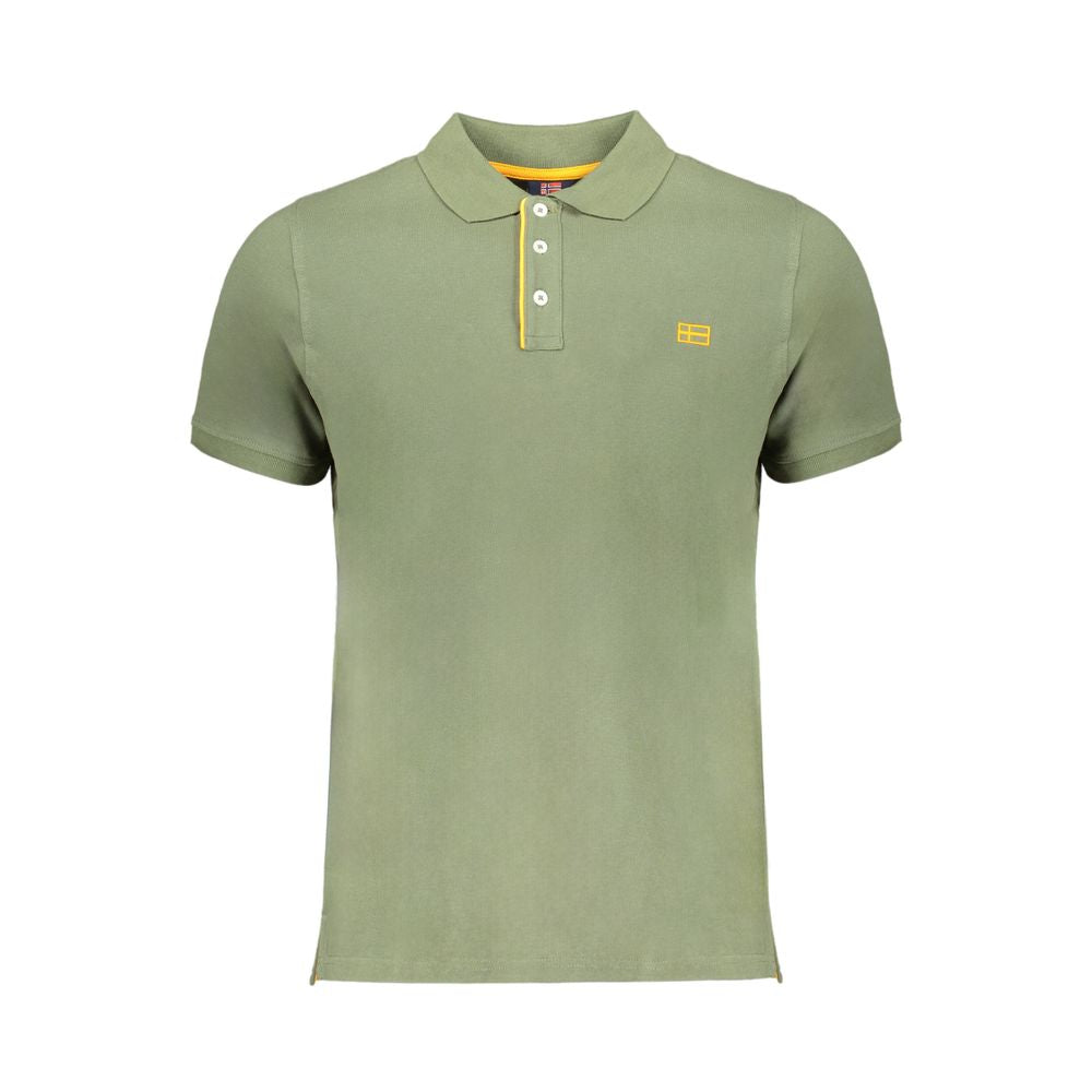 Green Cotton Polo Shirt