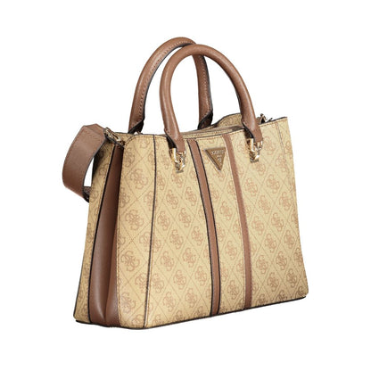 Beige Polyethylene Handbag