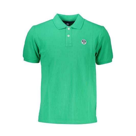 Green Cotton Polo Shirt