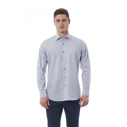 Gray Cotton Men Shirt