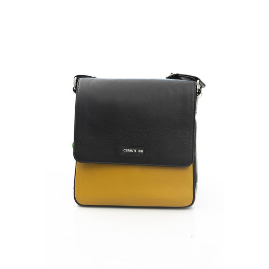 Elegant Yellow Leather Crossbody Bag