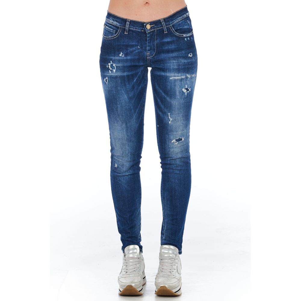 Blue Cotton Women Jean