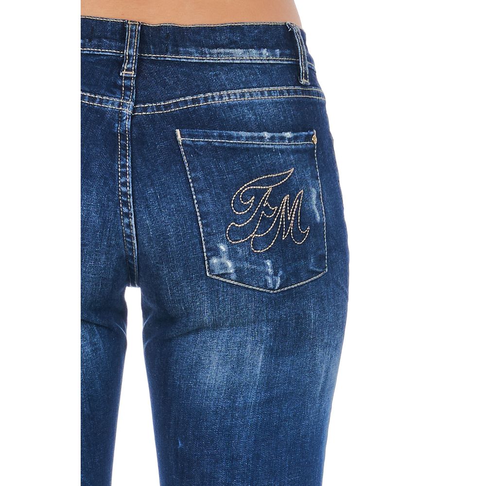 Blue Cotton Women Jean