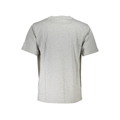 Gray Cotton Men T-Shirt