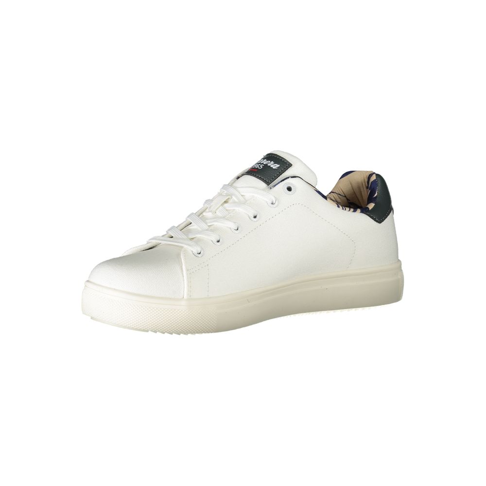 White Polyester Sneaker