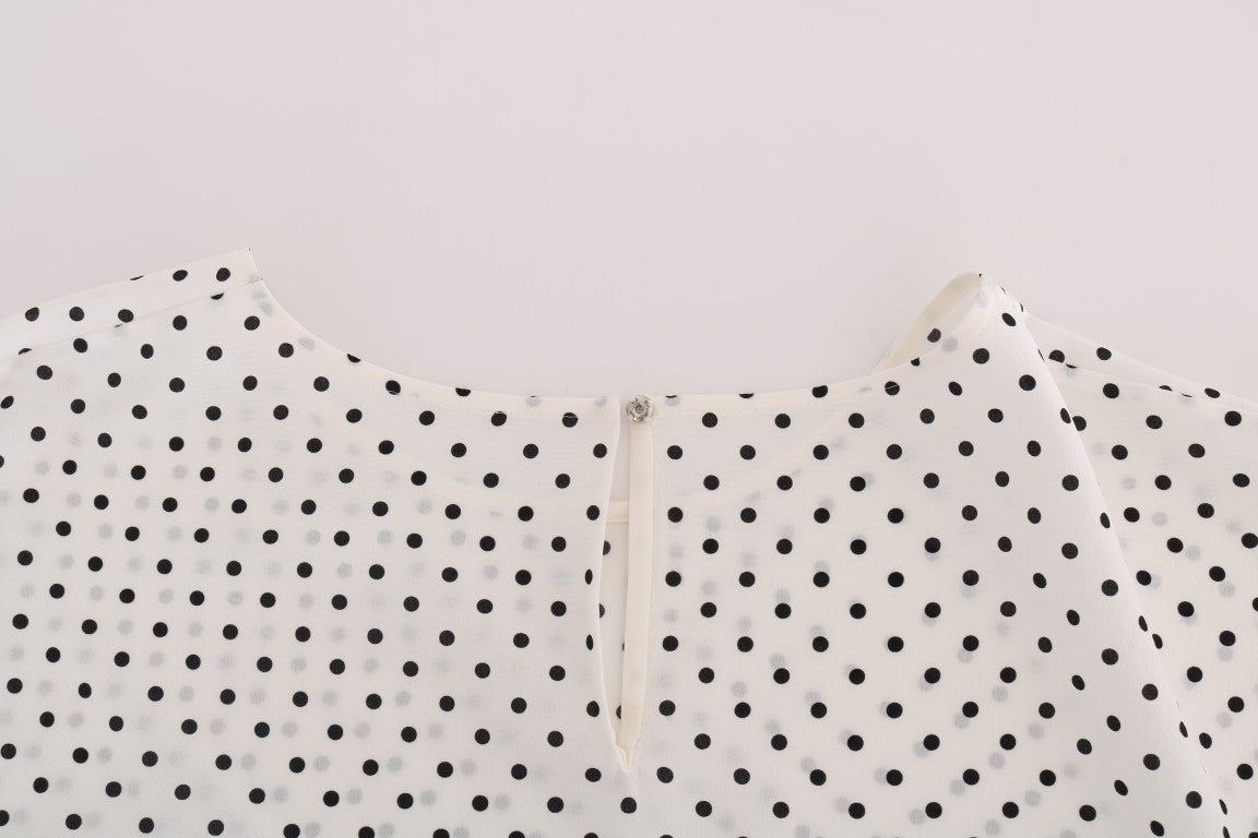 Chic Polka Dot Silk Blouse