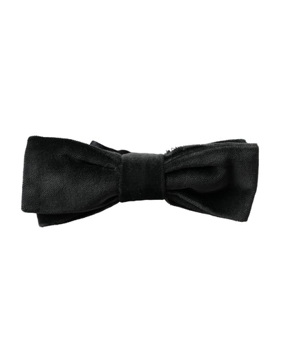 Black Velvet Cotton Adjustable Neck Men Bow Tie