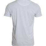 White Cotton Roundneck Short Sleeve T-shirt