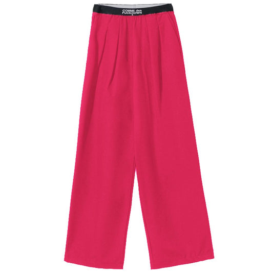 Fuchsia Polyester Jeans & Pant