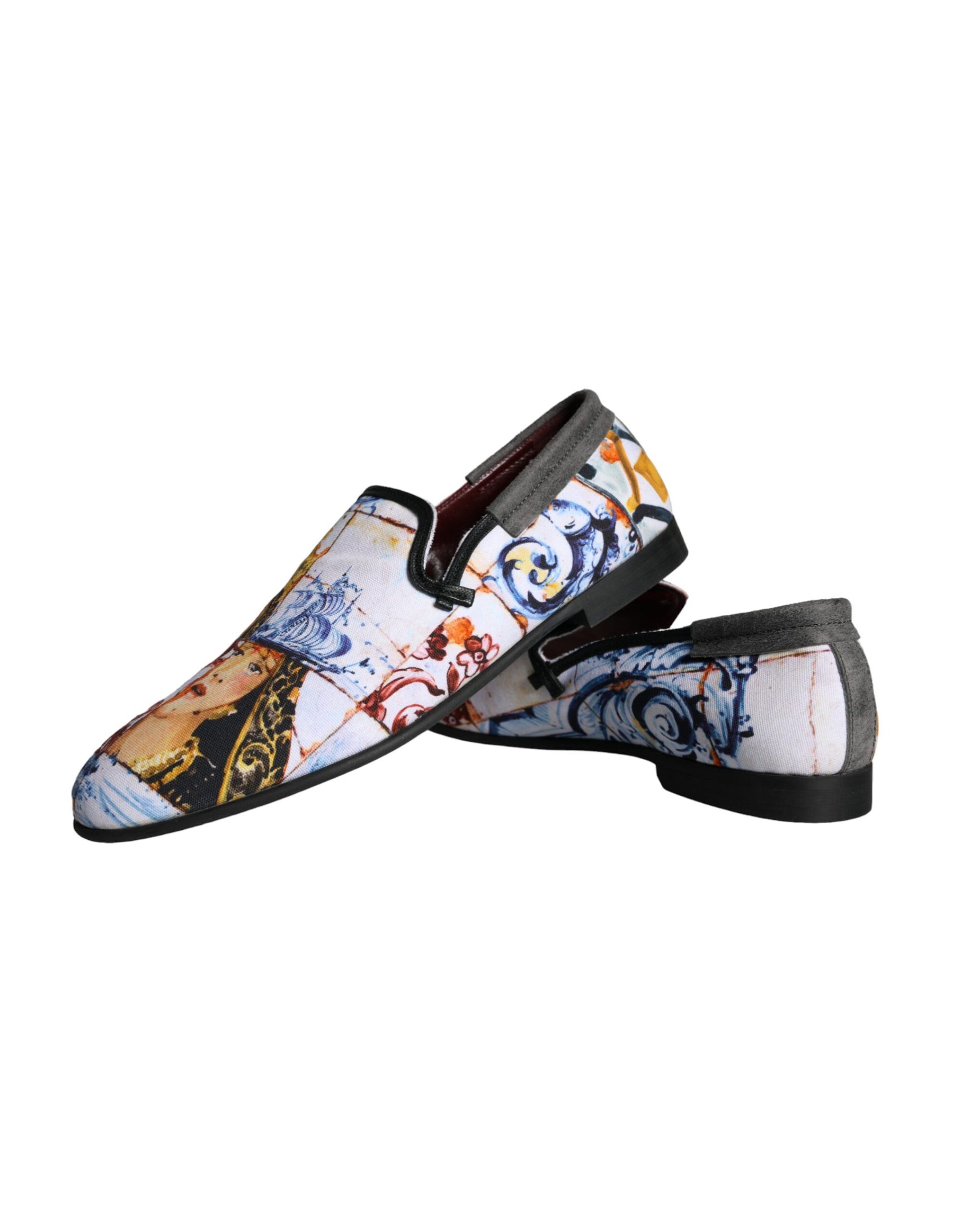 Multicolor Madonna Majolica Amalfi Men Loafers Shoes