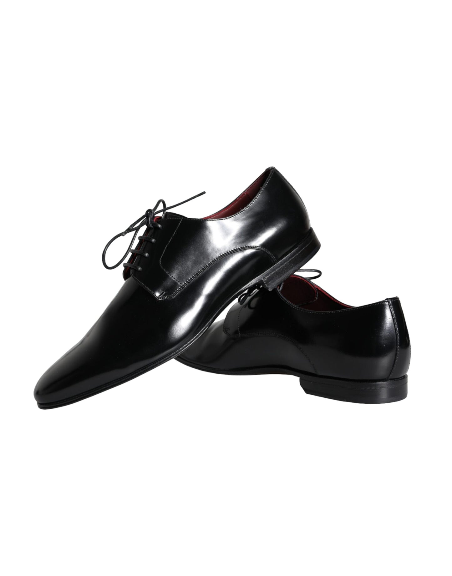 Black Calfskin Leather Derby Dress Men Shoes