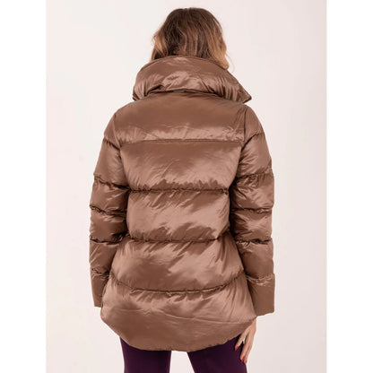 Brown Polyester Jackets & Coat