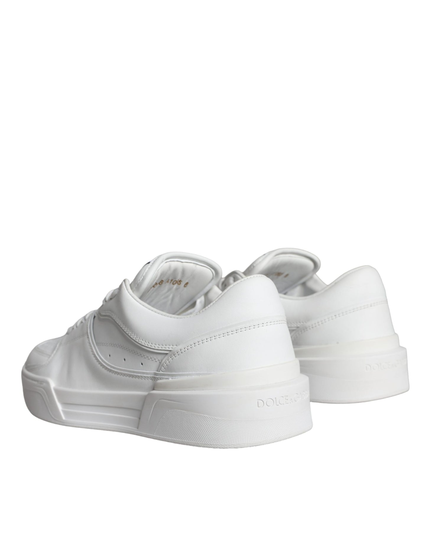 White Miami Leather Low Top Sneakers Shoes