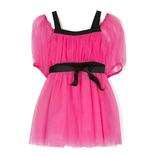 Fuchsia Nylon Dress