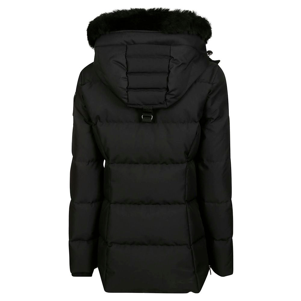 Black Polyester Jackets & Coat