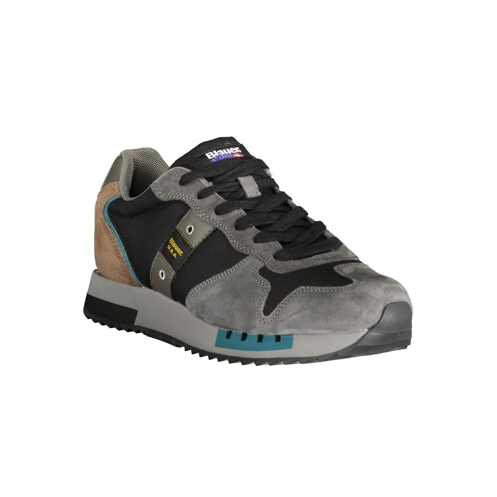 Gray Polyester Sneaker