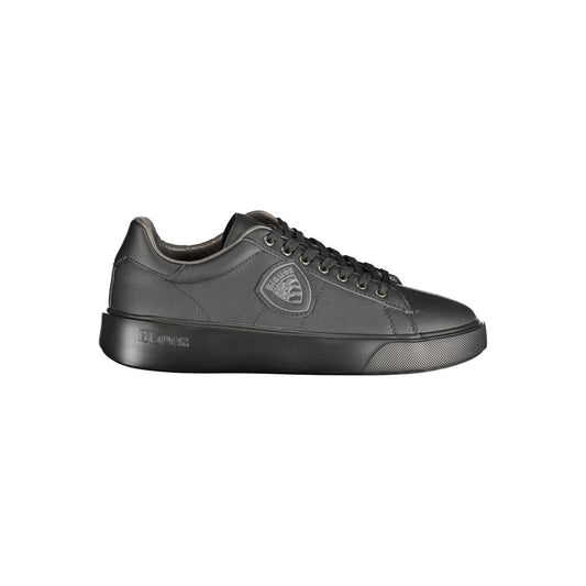 Black Polyester Sneaker