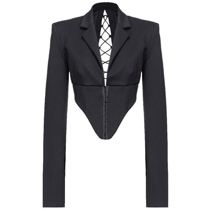 Black Viscose Suits & Blazer