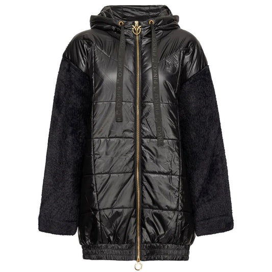 Black Nylon Jackets & Coat