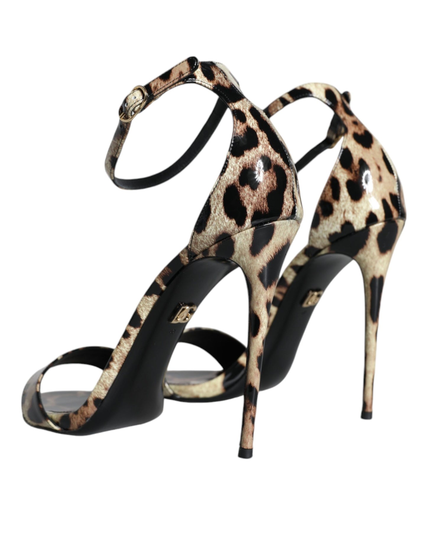 Brown Leopard KEIRA Ankle Strap Sandals Shoes