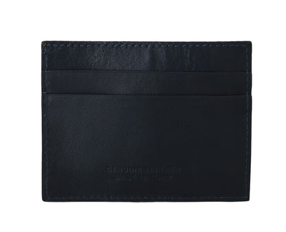 Opulent Blue Leather Men's Wallet