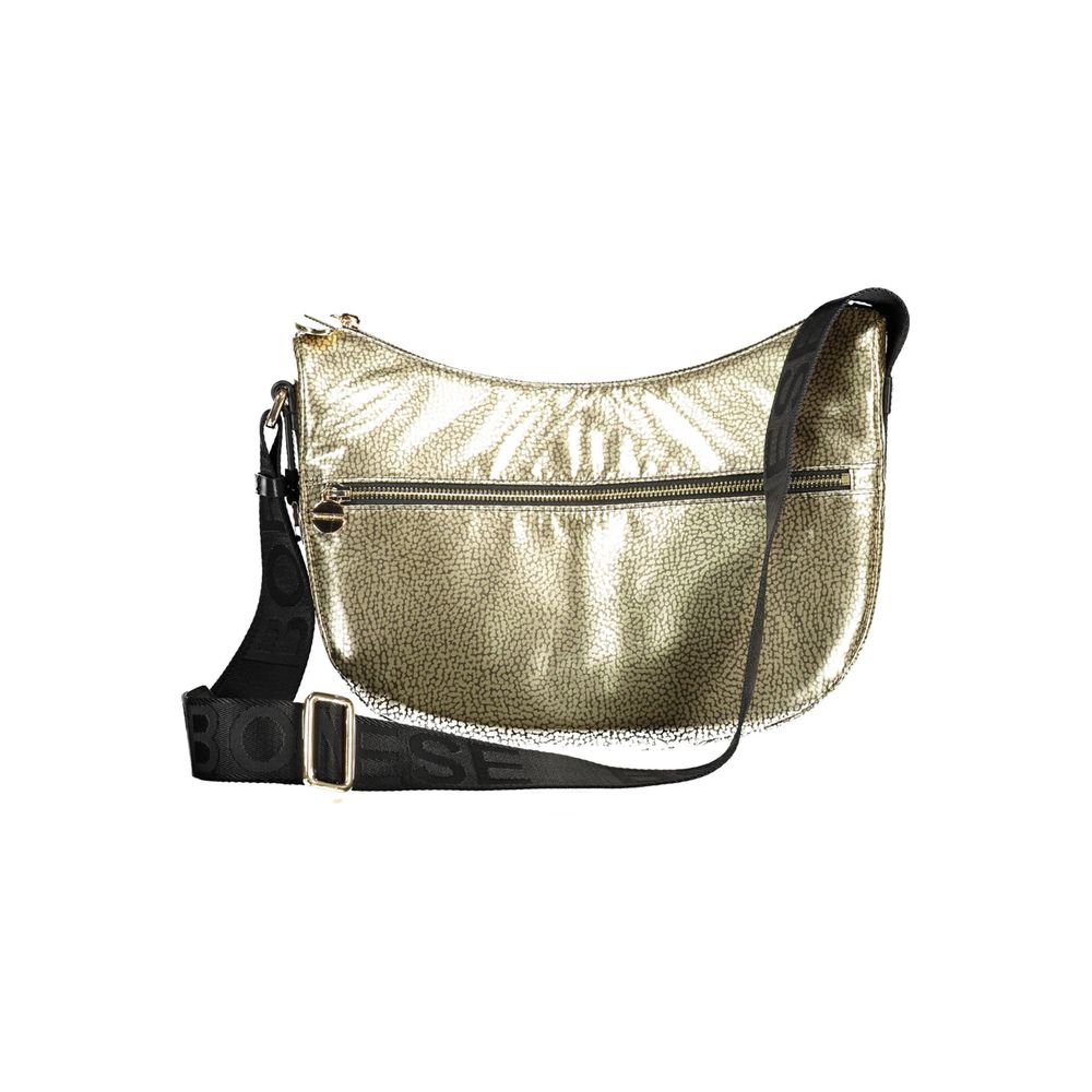 Gold Polyester Handbag