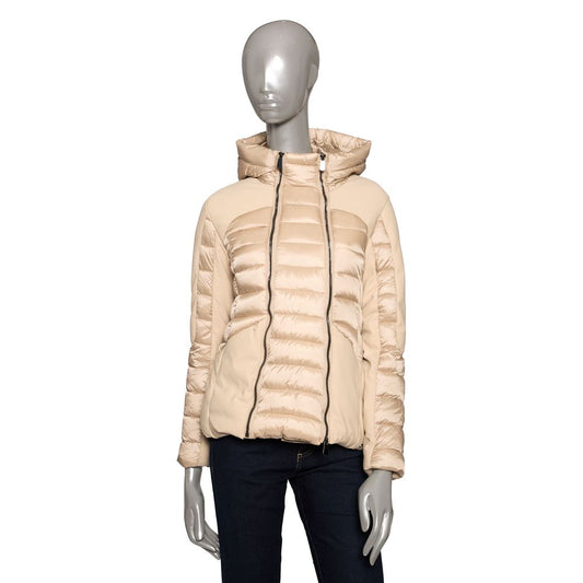 Beige Polyester Women Jacket