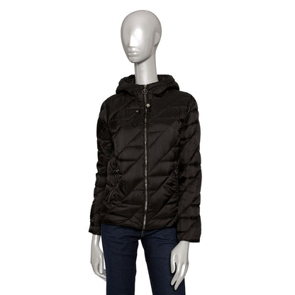 Black Polyester Women Jacket