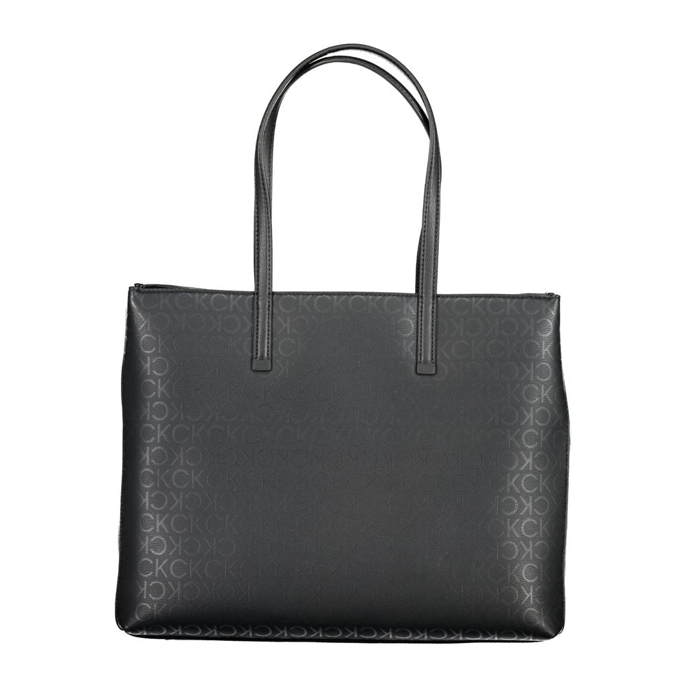 Black Polyester Handbag