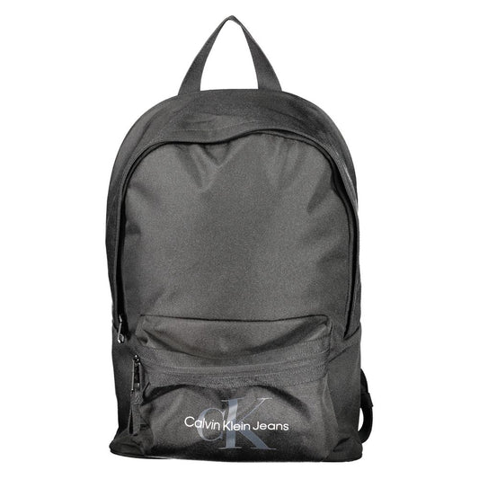 Black Polyester Backpack