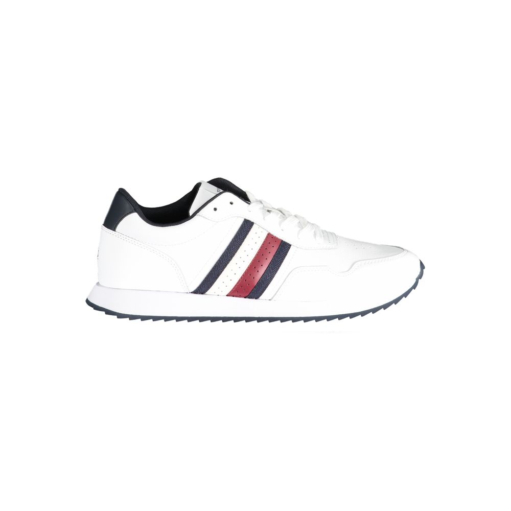 White Polyester Sneaker