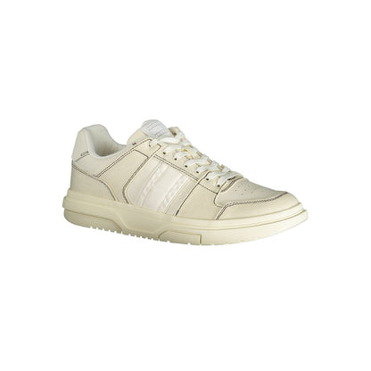 White Polyester Sneaker