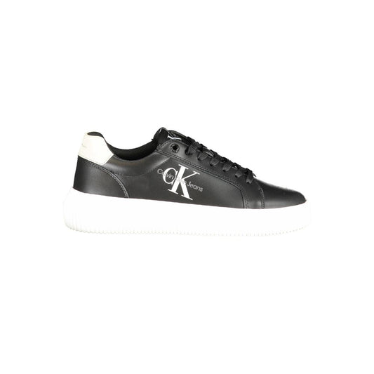 Black Polyester Sneaker